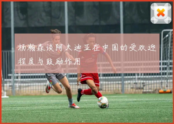 杨瀚森谈阿夫迪亚在中国的受欢迎程度与鼓励作用